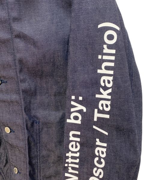 TAKAHIROMIYASHITA TheSoloIst.（タカヒロミヤシタ ザソロイスト）TAKAHIROMIYASHITA TheSoloIst. Charles Peterson (チャールズ・ピーターソン) wrapped collar coverall jacket インディゴ サイズ:46の古着・服飾アイテム