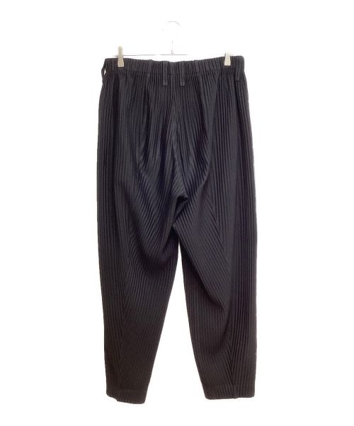 HOMME PLISSE ISSEY MIYAKE（オム プリッセ イッセイ ミヤケ）HOMME PLISSE ISSEY MIYAKE (オムプリッセ イッセイ ミヤケ) プリーツテーパードパンツ ブラック サイズ:3の古着・服飾アイテム