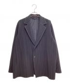 HOMME PLISSE ISSEY MIYAKEオム プリッセ イッセイ ミヤケ）の古着「BASICS テーラードジャケット」｜ブラック