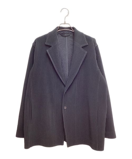 HOMME PLISSE ISSEY MIYAKE（オム プリッセ イッセイ ミヤケ）HOMME PLISSE ISSEY MIYAKE (オムプリッセ イッセイ ミヤケ) BASICS テーラードジャケット ブラック サイズ:2の古着・服飾アイテム