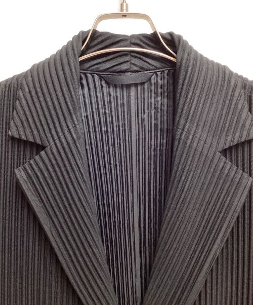 HOMME PLISSE ISSEY MIYAKE（オム プリッセ イッセイ ミヤケ）HOMME PLISSE ISSEY MIYAKE (オムプリッセ イッセイ ミヤケ) BASICS テーラードジャケット ブラック サイズ:2の古着・服飾アイテム