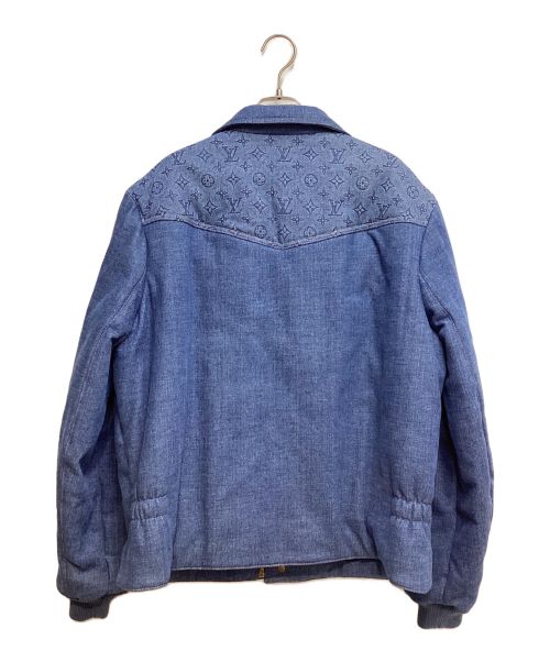 LOUIS VUITTON（ルイ ヴィトン）LOUIS VUITTON (ルイ ヴィトン) 23SS モノグラムパテッドデニムジャケット インディゴ サイズ:50の古着・服飾アイテム