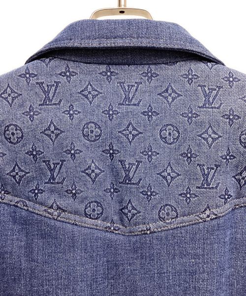 LOUIS VUITTON（ルイ ヴィトン）LOUIS VUITTON (ルイ ヴィトン) 23SS モノグラムパテッドデニムジャケット インディゴ サイズ:50の古着・服飾アイテム
