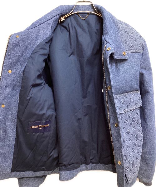 LOUIS VUITTON（ルイ ヴィトン）LOUIS VUITTON (ルイ ヴィトン) 23SS モノグラムパテッドデニムジャケット インディゴ サイズ:50の古着・服飾アイテム