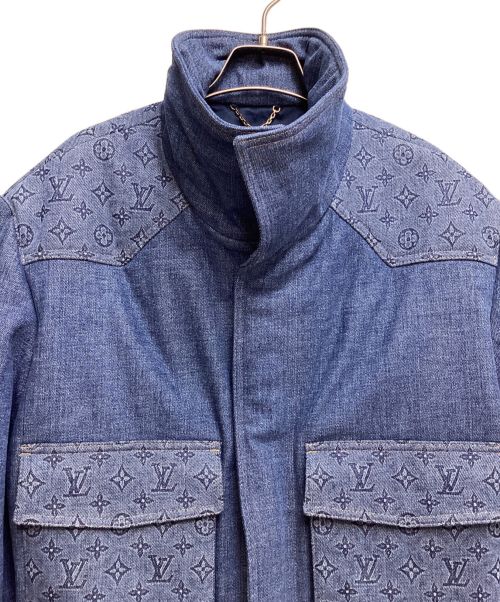LOUIS VUITTON（ルイ ヴィトン）LOUIS VUITTON (ルイ ヴィトン) 23SS モノグラムパテッドデニムジャケット インディゴ サイズ:50の古着・服飾アイテム