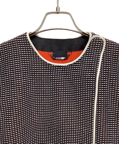 FENDI（フェンディ）FENDI (フェンディ) collarless jacket（ノーカラージャケット） ブラック サイズ:40の古着・服飾アイテム