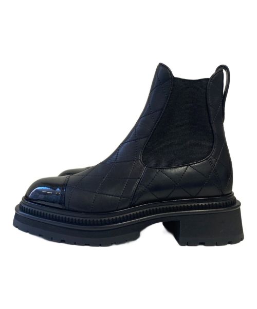 CHANEL（シャネル）CHANEL (シャネル) サイドゴアブーツ ブラック サイズ:36 1/2の古着・服飾アイテム