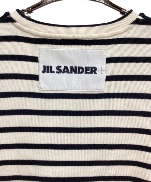 JIL SANDER+（ジルサンダープラス）JIL SANDER+ (ジルサンダープラス) ボーダーカットソー ベージュ×ブラック サイズ:Mの古着・服飾アイテム