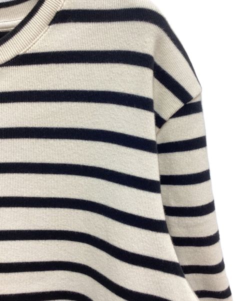 JIL SANDER+（ジルサンダープラス）JIL SANDER+ (ジルサンダープラス) ボーダーカットソー ベージュ×ブラック サイズ:Mの古着・服飾アイテム