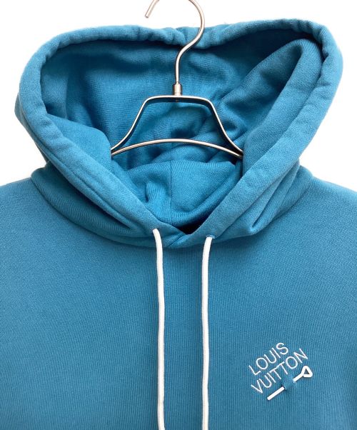 LOUIS VUITTON（ルイ ヴィトン）LOUIS VUITTON (ルイ ヴィトン) シグネチャーフーディウィズエンブロイダリー ブルー サイズ:Lの古着・服飾アイテム