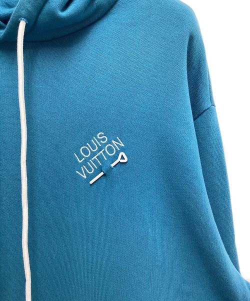 LOUIS VUITTON（ルイ ヴィトン）LOUIS VUITTON (ルイ ヴィトン) シグネチャーフーディウィズエンブロイダリー ブルー サイズ:Lの古着・服飾アイテム