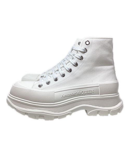 ALEXANDER McQUEEN（アレキサンダーマックイーン）ALEXANDER McQUEEN (アレキサンダーマックイーン) Tread Slick Boot（トレッドスリックブーツ） ホワイト サイズ:42の古着・服飾アイテム