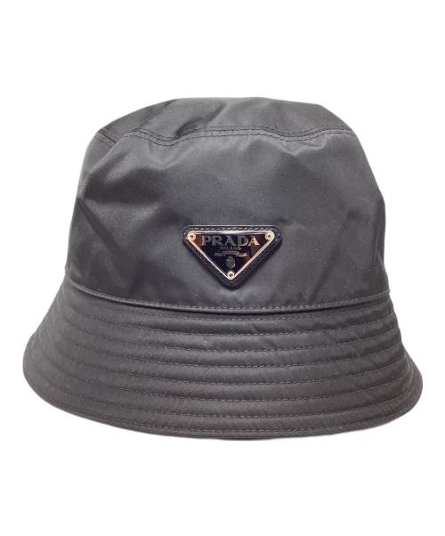PRADA（プラダ）PRADA (プラダ) RE-NYLONバケットハット ブラック サイズ:Lの古着・服飾アイテム