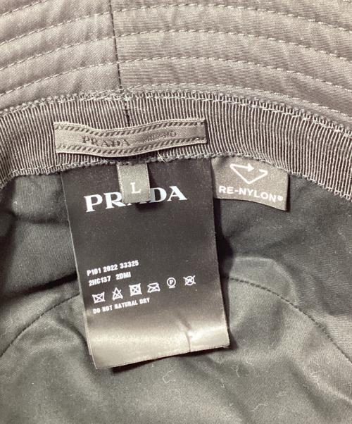 PRADA（プラダ）PRADA (プラダ) RE-NYLONバケットハット ブラック サイズ:Lの古着・服飾アイテム