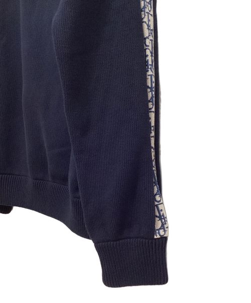 Christian Dior（クリスチャン ディオール）Christian Dior (クリスチャン ディオール) OBLIQUE crew neck knit（オブリーククルーネックニット） ブラック サイズ:XLの古着・服飾アイテム