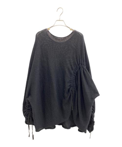 Y's（ワイズ）Y's (ワイズ) シャーリングニット ブラック サイズ:SIZE 2の古着・服飾アイテム