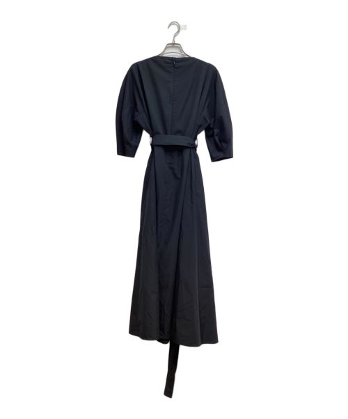 Y's….（ワイズビー）Y's…. (ワイズ) SUPIMA COTTON BELTED DRESS (スーピマコットンベルテッドドレス) ブラック サイズ:Sの古着・服飾アイテム