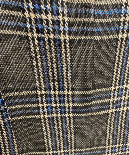 Yohji Yamamoto pour homme（ヨウジヤマモト プールオム）Yohji Yamamoto pour homme (ヨウジヤマモト プールオム) INDIAN PLAID PEAK LAPEL JACKET ブラウン×ブルー サイズ:2の古着・服飾アイテム