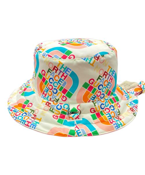 GUCCI（グッチ）GUCCI (グッチ) THE NORTH FACE (ザ ノース フェイス) Reversible Bucket Hat  マルチカラー サイズ:Lの古着・服飾アイテム