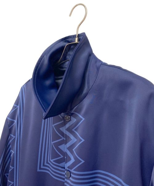 LOUIS VUITTON（ルイ ヴィトン）LOUIS VUITTON (ルイ ヴィトン) Monogram Design Rayon Coach Blouson (モノグラムデザインレーヨンコーチブルゾン）/カラコラムスーベニアジャケット ネイビー サイズ:50の古着・服飾アイテム