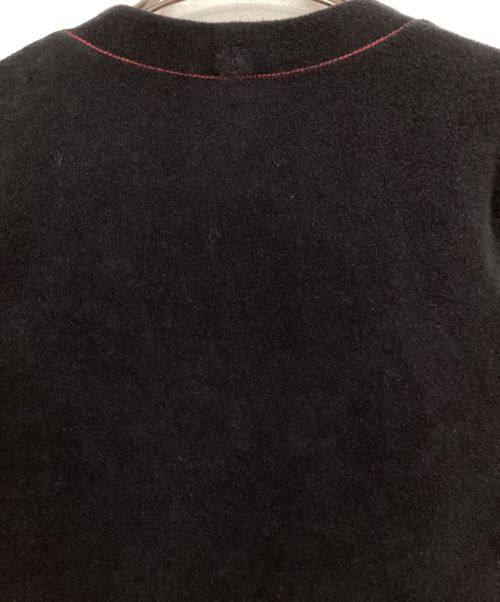 LOUIS VUITTON（ルイ ヴィトン）LOUIS VUITTON (ルイ ヴィトン) Pile Cardigan (パイルカーディガン） ブラック サイズ:Sの古着・服飾アイテム