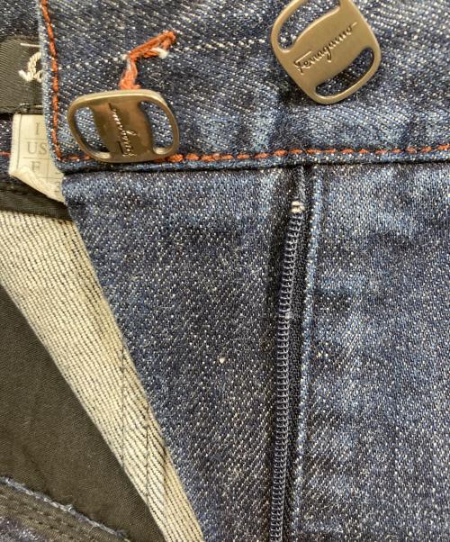 Salvatore Ferragamo（サルヴァトーレ フェラガモ）Salvatore Ferragamo (サルヴァトーレ フェラガモ) デニムスカート インディゴ サイズ:40の古着・服飾アイテム
