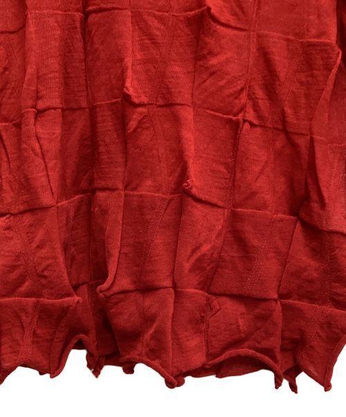 ISSEY MIYAKE（イッセイミヤケ）ISSEY MIYAKE (イッセイミヤケ) High neck knit（ハイネックニット） レッド サイズ:2の古着・服飾アイテム
