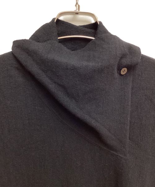 ISSEY MIYAKE（イッセイミヤケ）ISSEY MIYAKE (イッセイミヤケ) ネックデザインニット ブラック サイズ:2の古着・服飾アイテム