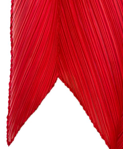 PLEATS PLEASE（プリーツプリーズ）PLEATS PLEASE (プリーツプリーズ) プリーツストール レッドの古着・服飾アイテム
