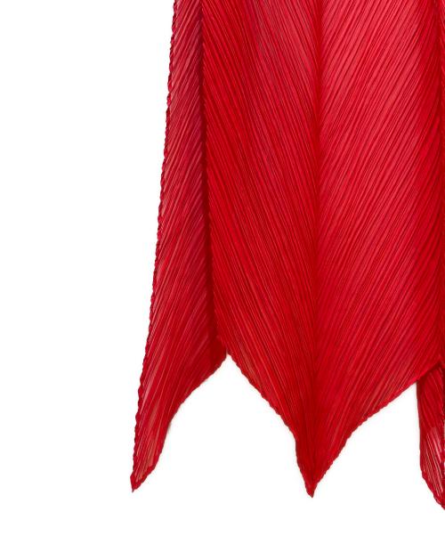 PLEATS PLEASE（プリーツプリーズ）PLEATS PLEASE (プリーツプリーズ) プリーツストール レッドの古着・服飾アイテム