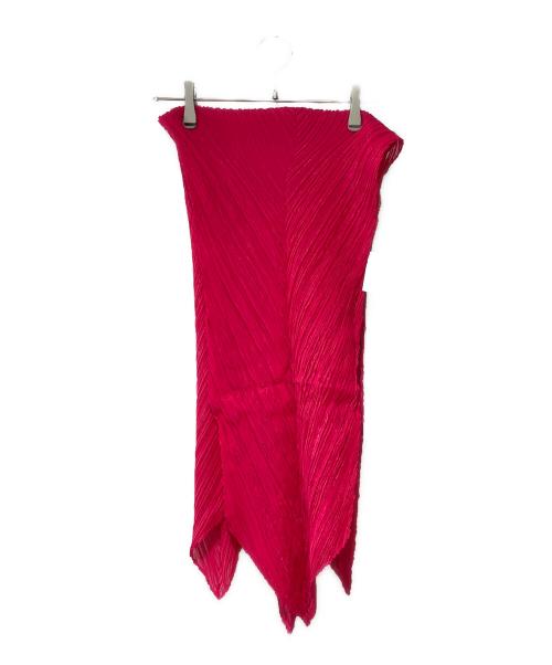 PLEATS PLEASE（プリーツプリーズ）PLEATS PLEASE (プリーツプリーズ) プリーツストール ショッキングピンクの古着・服飾アイテム