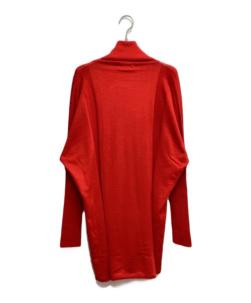 ISSEY MIYAKE（イッセイミヤケ）ISSEY MIYAKE (イッセイミヤケ) ドルマンスリーブタートルネックニット レッド サイズ:2の古着・服飾アイテム