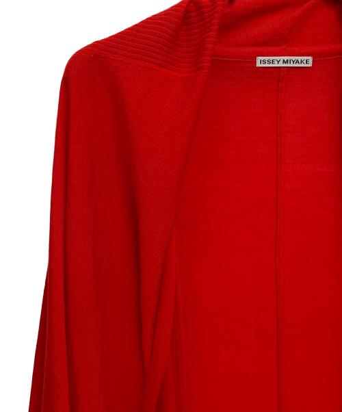 ISSEY MIYAKE（イッセイミヤケ）ISSEY MIYAKE (イッセイミヤケ) ドルマンカーディガン レッド サイズ:2の古着・服飾アイテム