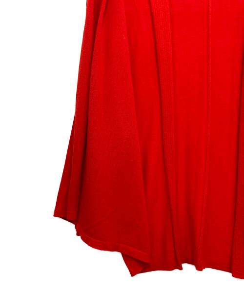 ISSEY MIYAKE（イッセイミヤケ）ISSEY MIYAKE (イッセイミヤケ) ドルマンカーディガン レッド サイズ:2の古着・服飾アイテム