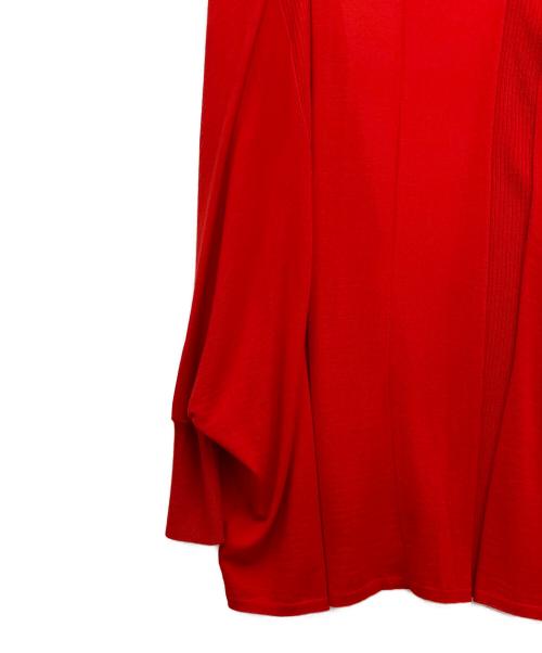 ISSEY MIYAKE（イッセイミヤケ）ISSEY MIYAKE (イッセイミヤケ) ドルマンカーディガン レッド サイズ:2の古着・服飾アイテム