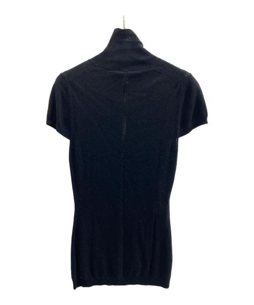 ALEXANDER McQUEEN（アレキサンダーマックイーン）ALEXANDER McQUEEN (アレキサンダーマックイーン) 半袖タートルネックニット ブラック サイズ:38の古着・服飾アイテム