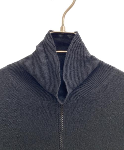 ALEXANDER McQUEEN（アレキサンダーマックイーン）ALEXANDER McQUEEN (アレキサンダーマックイーン) 半袖タートルネックニット ブラック サイズ:38の古着・服飾アイテム