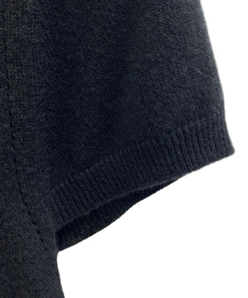 ALEXANDER McQUEEN（アレキサンダーマックイーン）ALEXANDER McQUEEN (アレキサンダーマックイーン) 半袖タートルネックニット ブラック サイズ:38の古着・服飾アイテム