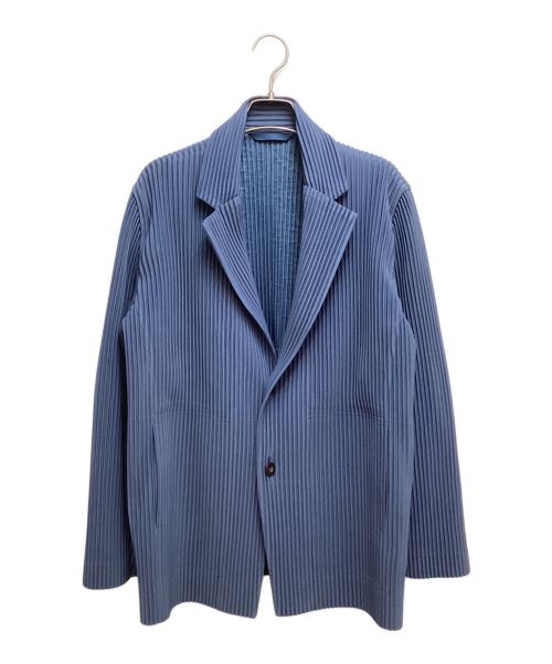 HOMME PLISSE ISSEY MIYAKE（オム プリッセ イッセイ ミヤケ）HOMME PLISSE ISSEY MIYAKE (オムプリッセ イッセイ ミヤケ) テーラードジャケット ブルー サイズ:2の古着・服飾アイテム