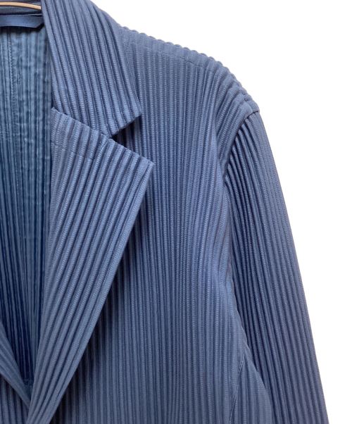 HOMME PLISSE ISSEY MIYAKE（オム プリッセ イッセイ ミヤケ）HOMME PLISSE ISSEY MIYAKE (オムプリッセ イッセイ ミヤケ) テーラードジャケット ブルー サイズ:2の古着・服飾アイテム