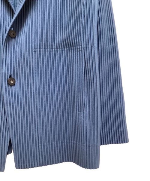 HOMME PLISSE ISSEY MIYAKE（オム プリッセ イッセイ ミヤケ）HOMME PLISSE ISSEY MIYAKE (オムプリッセ イッセイ ミヤケ) テーラードジャケット ブルー サイズ:2の古着・服飾アイテム