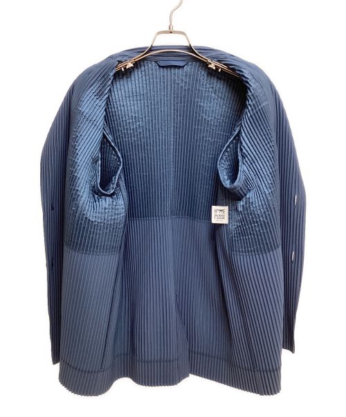 HOMME PLISSE ISSEY MIYAKE（オム プリッセ イッセイ ミヤケ）HOMME PLISSE ISSEY MIYAKE (オムプリッセ イッセイ ミヤケ) テーラードジャケット ブルー サイズ:2の古着・服飾アイテム