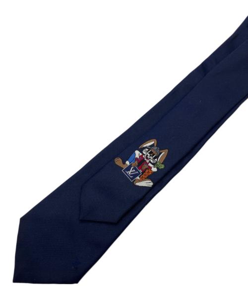 LOUIS VUITTON（ルイ ヴィトン）LOUIS VUITTON (ルイ ヴィトン) クラヴァット LV ラビット ネイビー サイズ:表記無の古着・服飾アイテム