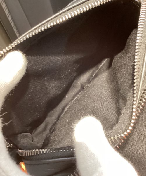 Dior（ディオール）Dior (ディオール) ストラップ付ジップポーチ オブリークショルダーバッグ ブラックの古着・服飾アイテム