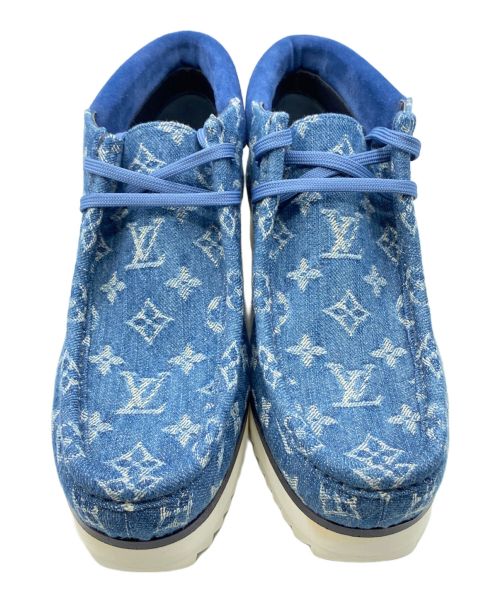 LOUIS VUITTON（ルイ ヴィトン）LOUIS VUITTON (ルイ ヴィトン) モッズライン アンクルブーツ インディゴ サイズ:7の古着・服飾アイテム
