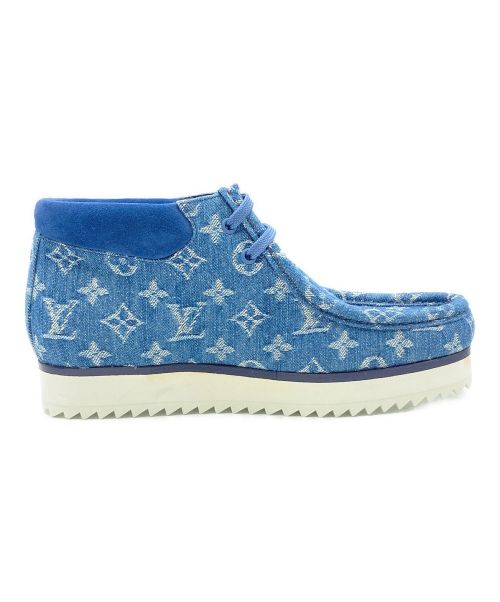 LOUIS VUITTON（ルイ ヴィトン）LOUIS VUITTON (ルイ ヴィトン) モッズライン アンクルブーツ インディゴ サイズ:7の古着・服飾アイテム