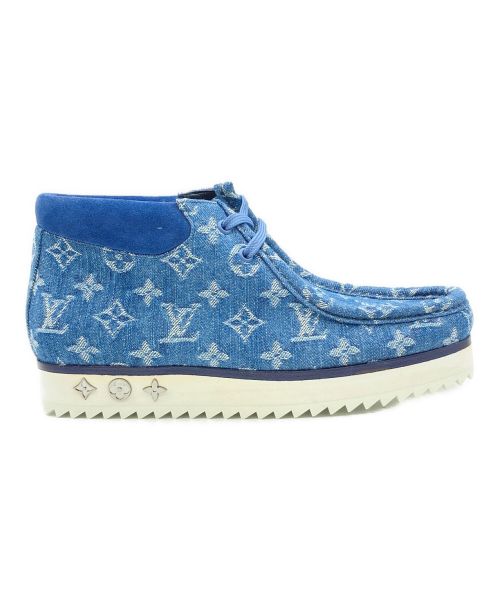 LOUIS VUITTON（ルイ ヴィトン）LOUIS VUITTON (ルイ ヴィトン) モッズライン アンクルブーツ インディゴ サイズ:7の古着・服飾アイテム