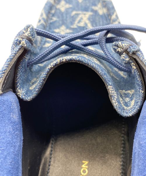 LOUIS VUITTON（ルイ ヴィトン）LOUIS VUITTON (ルイ ヴィトン) モッズライン アンクルブーツ インディゴ サイズ:7の古着・服飾アイテム