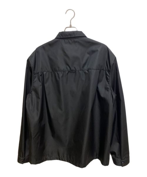 PRADA（プラダ）PRADA (プラダ) トライアングルロゴプレートシャツ ブラック サイズ:XXXLの古着・服飾アイテム