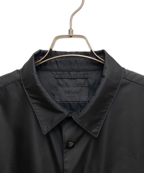 PRADA（プラダ）PRADA (プラダ) トライアングルロゴプレートシャツ ブラック サイズ:XXXLの古着・服飾アイテム